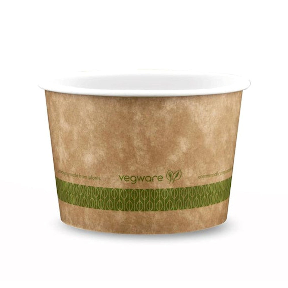 12oz (360ml) Paper Bowl - PLA Lined - Kraft - 115 Series