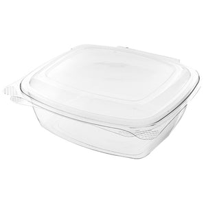 48oz (1500ml) Rectangular Hinged Container/Clamshell - PET Clear