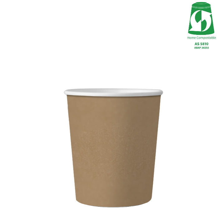 8oz (280ml) Single Wall Kraft Cup - Aqueous Coated - 79/80 Series