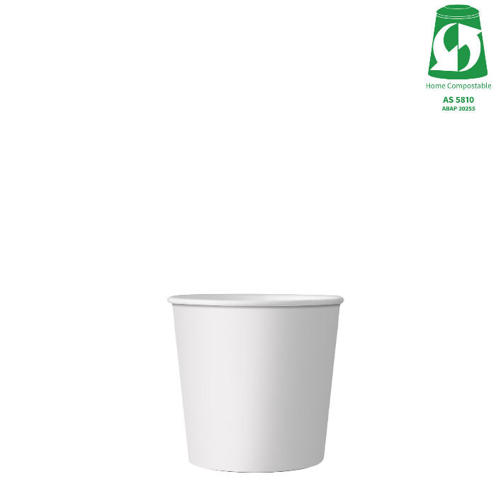 4oz (120ml) Single Wall White Cup - Aqueous Coated - 62/63 Series
