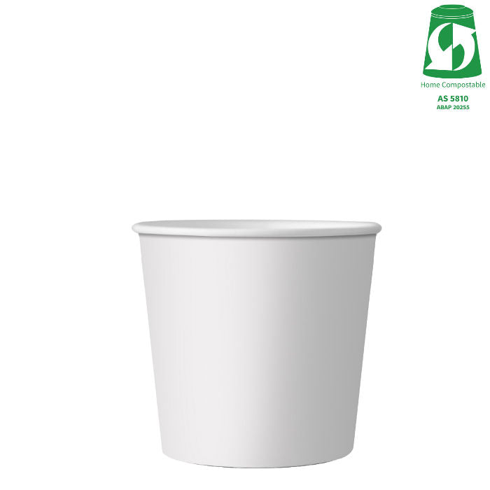 8oz (280ml) Single Wall White Cup - Aqueous Coated - 89/90 Series