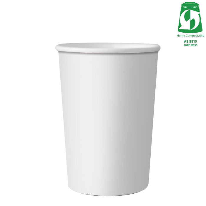 16oz (500ml) Single Wall White Cup - Aqueous Coated - 89/90 Series