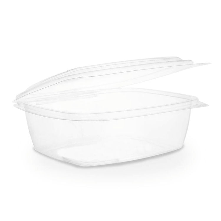 32oz (1000ml) Rectangular Hinged Container/Clamshell - PLA Clear