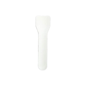 9cm High Grade Paper Ice Cream Spoon - White