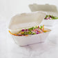 7" x 5" Snack Clam - Plant Fibre - PFAS Free - White