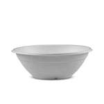 White plant fibre bowl on a white background