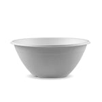 White plant fibre bowl on a white background