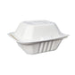 Burger Clam Regular 6 x 6" White - Sugarcane