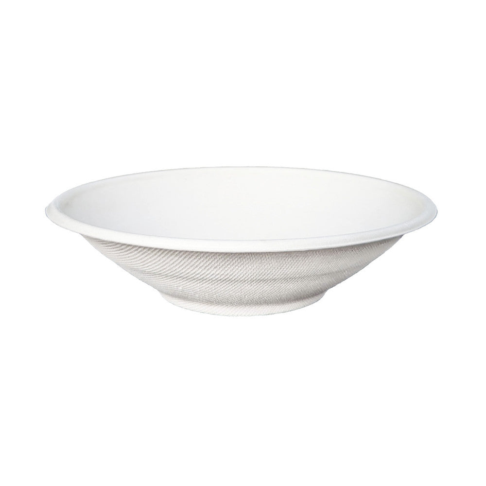 Bowl Dome Base 24oz PFAS Free White - Sugarcane - 196 Series