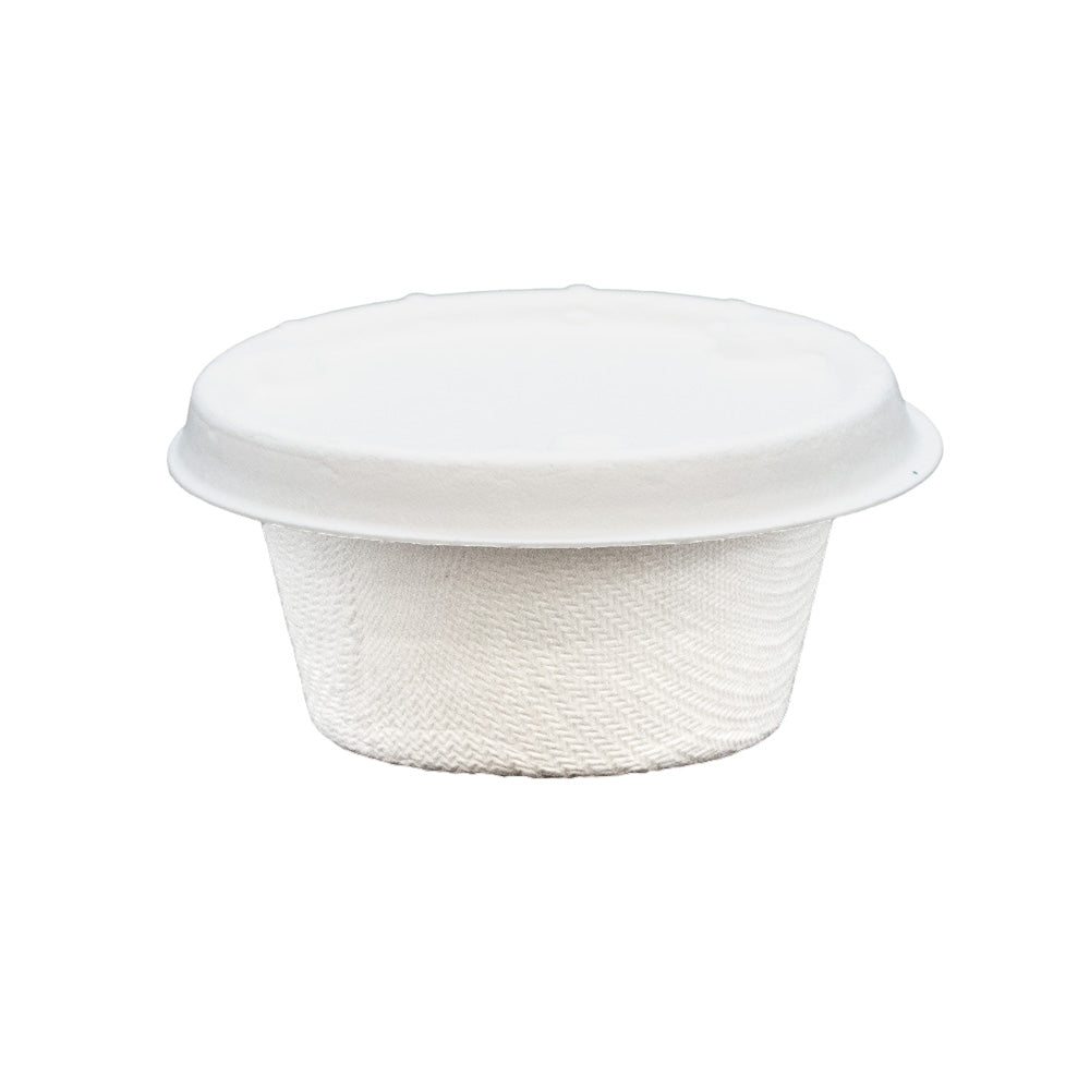 2oz (60ml) Sauce Pot - Plant Fibre - PFAS Free - White - Image #2