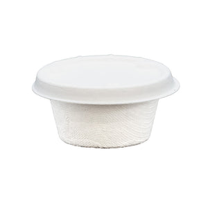 2oz (60ml) Sauce Pot - Plant Fibre - PFAS Free - White - Image #2