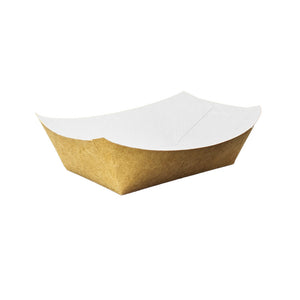 Boat Tray Medium - White Kraft Card