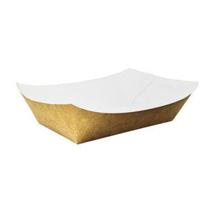 Boat Tray Large - White Kraft Card