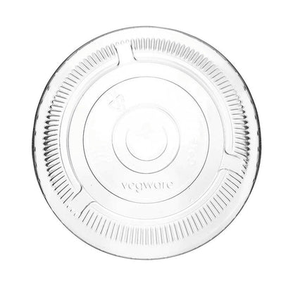 Flat PLA Lid - C-Shape Straw Flap - 96 Series