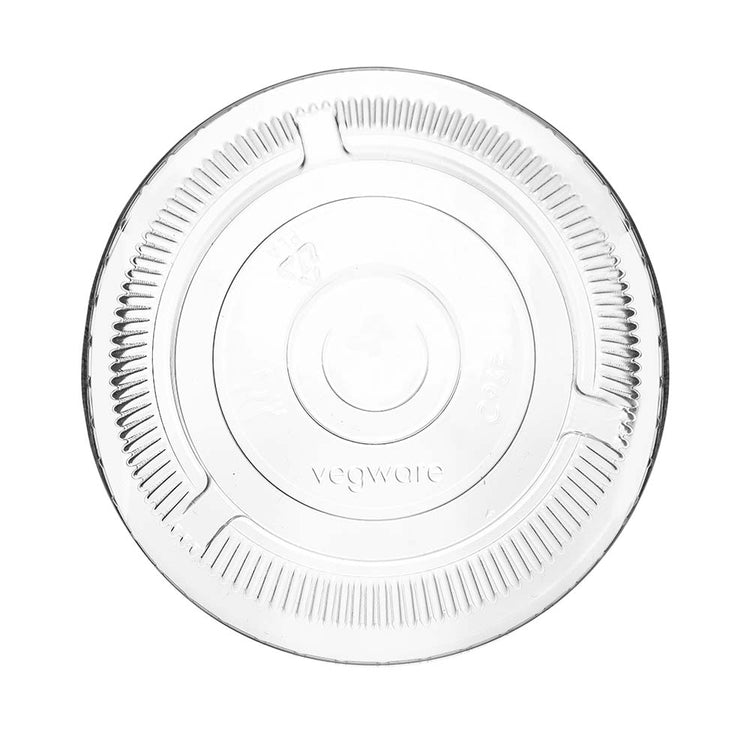 Flat PLA Lid - C-Shape Straw Flap - 96 Series - Image #1