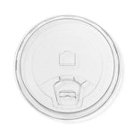 Flat PLA Strawless Lid - Fold Back Tab - 96 Series - Image #1