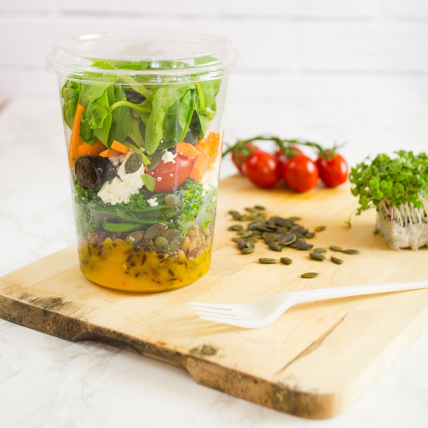 32oz (1000ml) PLA Deli Bowl - Clear - 120 Series - Image #2