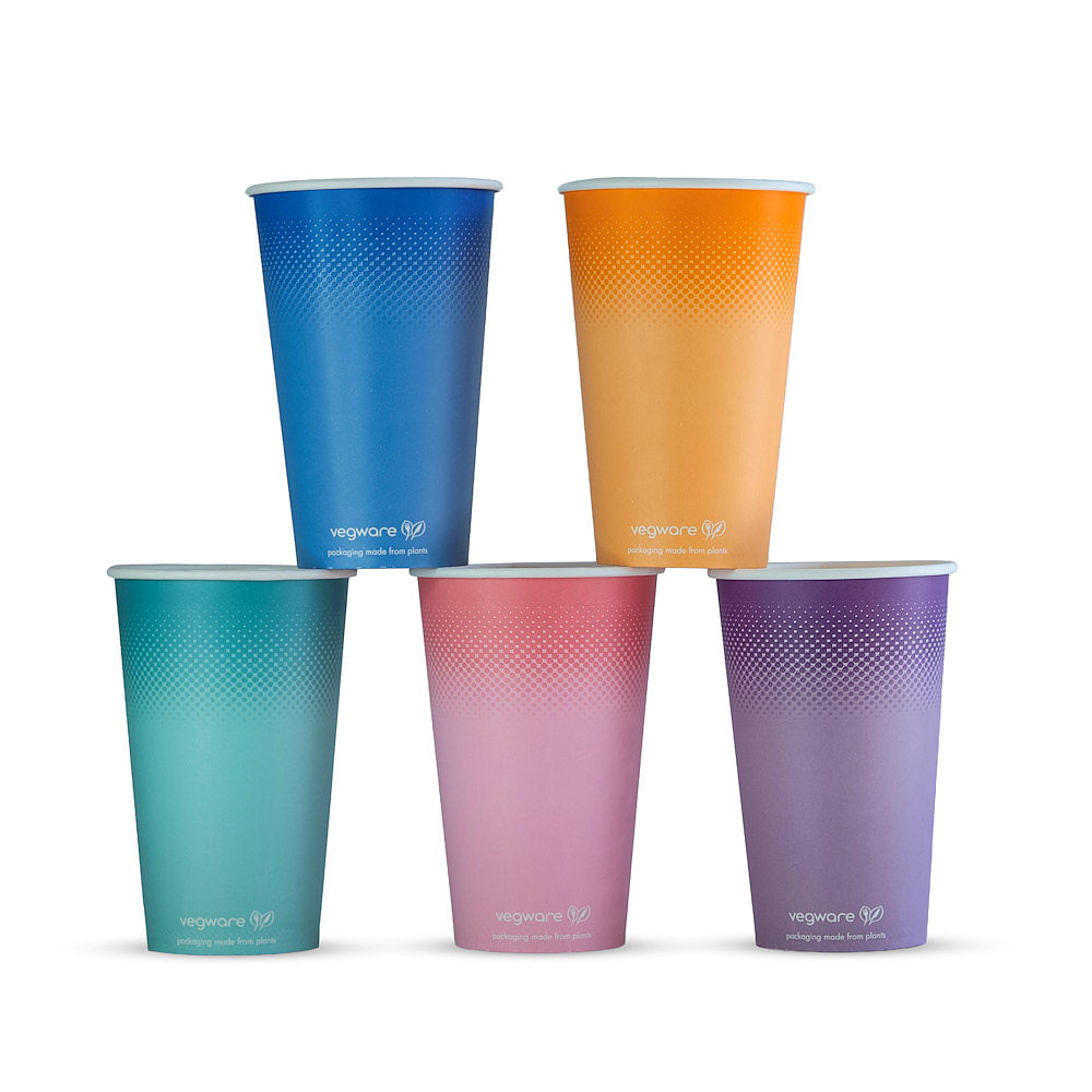 16oz (500ml) Feel Good Cold Paper Cup - 89/90 Series - Image #1
