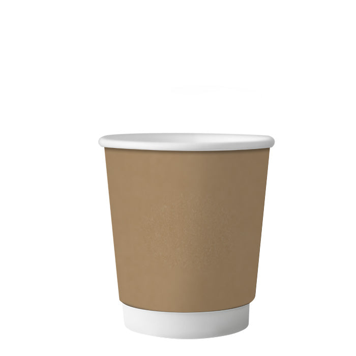 8oz (280ml) Double Wall Smooth Kraft Cup - 89/90 Series