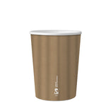 12oz (360ml)Emboss Kraft Double Wall Coffee Cup - Aqueous Coated - 89/90 Series - Image #1