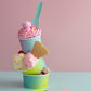 4oz (120ml) Ice Cream Paper Bowl - PLA Lined - Iridescent - Image #2