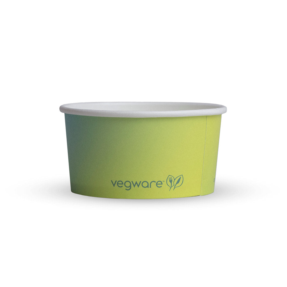 6oz (180ml) Ice Cream Paper Bowl - PLA Lined - Iridescent - Image #1