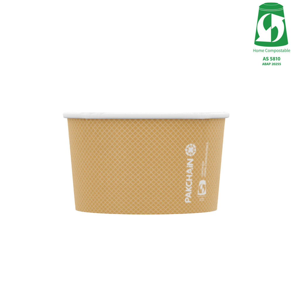 5oz (150ml) Ice Cream Paper Bowl - Aqueous Lined - 90 Series