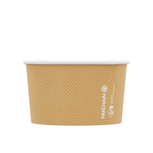 Large Ice Cream Paper Bowl - Aqueous Lined - Image #1