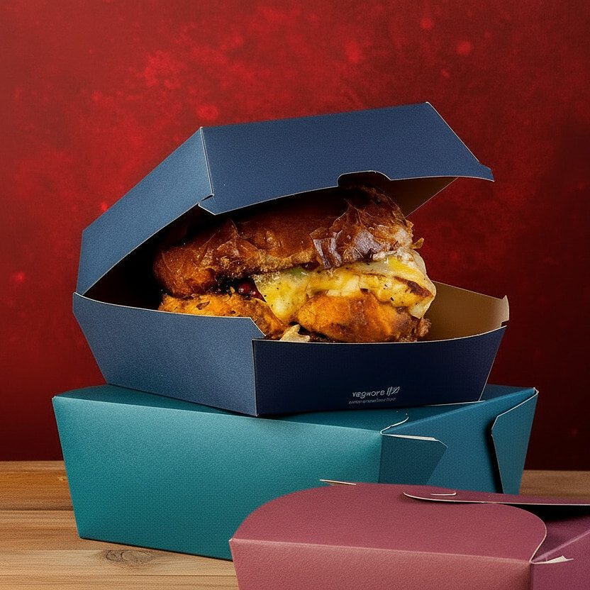Feel Snug 5" (125mm) Sq Burger Box - Image #2