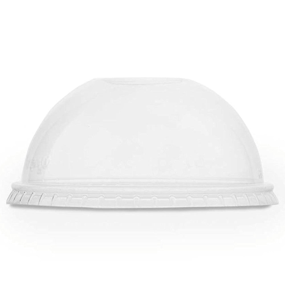 Dome RPET Lid - O Straw Hole - 107 Series