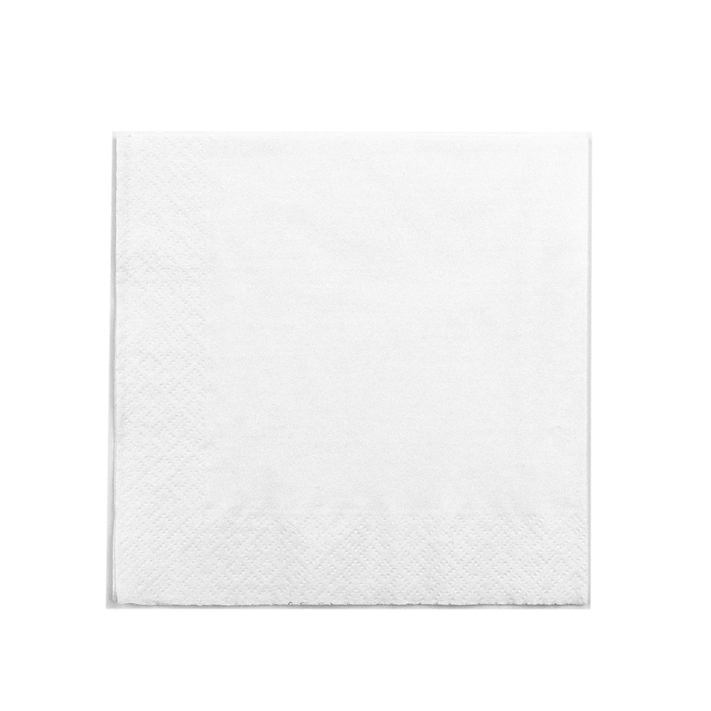 Lunch Napkin - 1 Ply - 1/4 Fold - 30x30cm - White - Image #1