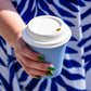 10oz (300ml) Feel Good Single Wall Coffee Cup - PLA Lined - 89/90 Series - Image #2