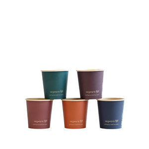 4oz (120ml) Feel Snug Single Wall Coffee Cup - PLA Lined Bamboo Paper - 62 Series