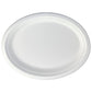 Oval Plate Large 12.5 x 10" (32 x 25cm) - PFAS Free White - Sugarcane