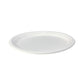 10" Oval Plant Fibre Plate - PFAS Free - White