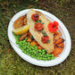 Oval Plate Small 10.5 x 8" (26 x 20cm) - PFAS Free White - Sugarcane