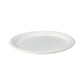 10" Oval Plant Fibre Plate - PFAS Free - White - Image #3