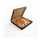 Pizza Box Gallery 9" x 42mm - Kraft/Design 10 - Black & Red - Hot Fresh Pizza