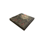 Pizza Box Gallery 9" x 42mm - Kraft/Design 10 - Black & Red - Hot Fresh Pizza - Image #1