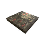 Pizza Box Gallery 11" x 42mm - Kraft/Design 10 - Black & Red - Hot Fresh Pizza - Image #1