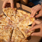 Pizza Box Gallery 11" x 42mm - Kraft/Design 10 - Black & Red - Hot Fresh Pizza - Image #2