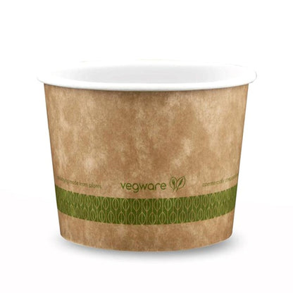 16oz (500ml) Paper Bowl - PLA Lined - Kraft - 115 Series