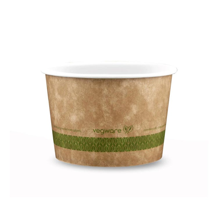 16oz (500ml) Paper Bowl - PLA Lined - Kraft - 115 Series - Image #1