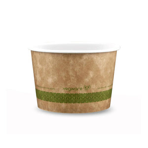 16oz (500ml) Paper Bowl - PLA Lined - Kraft - 115 Series - Image #1