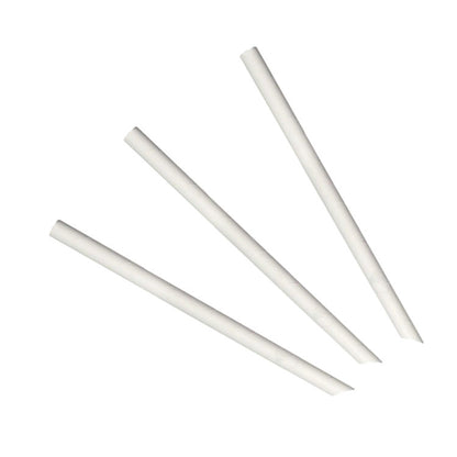 Paper Straws Bubble Tea Stab 12 x 230mm - White - Image #1