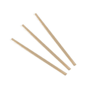 Paper Straws Cocktail 6 x 120mm - Kraft - Image #1