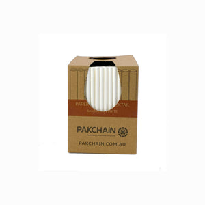 Paper Straws Cocktail 6 x 120mm - White