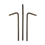 Paper Straws Flexi Bendy 6 x 200mm - Black - Image #1
