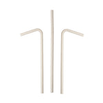 Paper Straws Flexi Bendy 6 x 200mm - White - Image #1