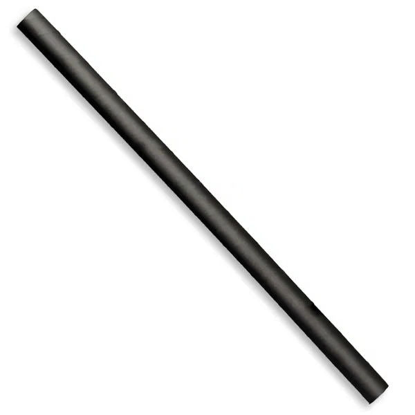 Paper Straws Jumbo 10 x 240mm - Black - Image #1